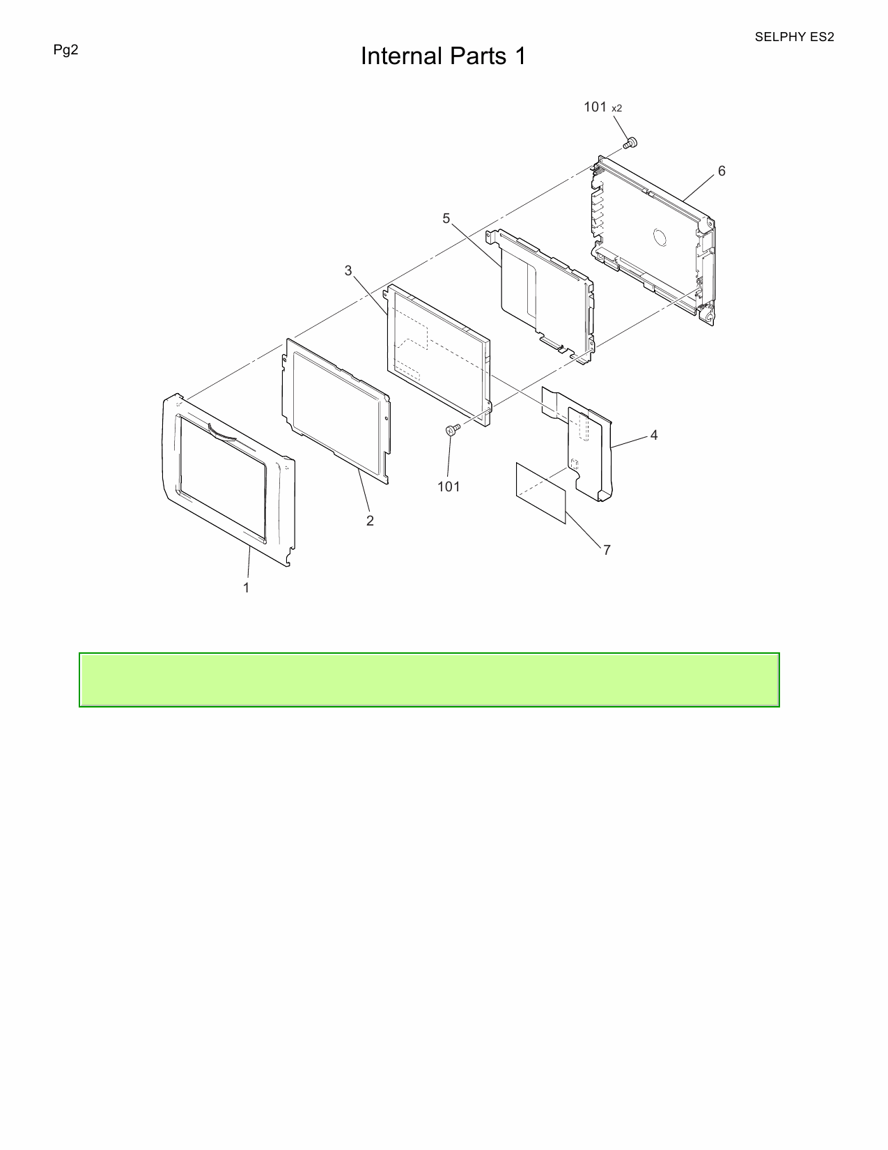 Canon SELPHY ES2 Parts Catalog Manual-3